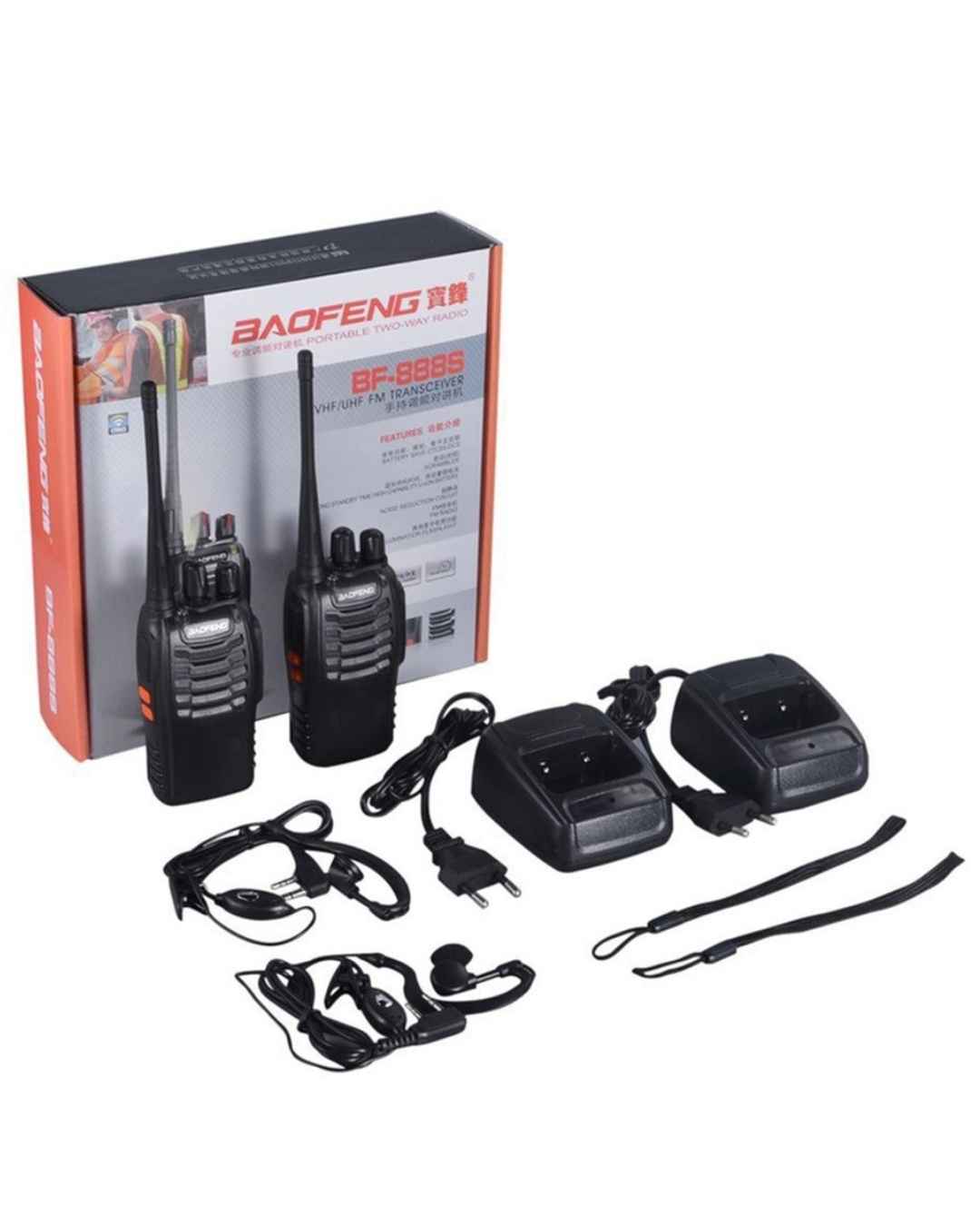 Baofeng BF-888S 2 PCS VHF/UHF portable FM Transceiver Rechargeable 2-Way Radio
