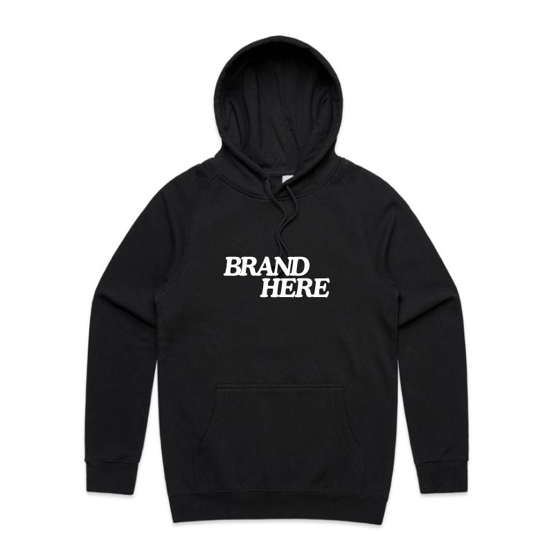 Black Hoodie - Custom Branded (White Print Only)