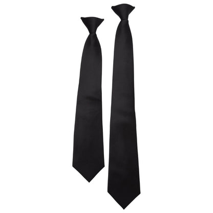 Black Clip-On Tie - 5 Pack