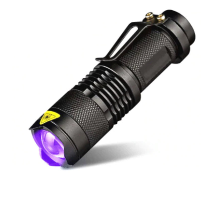 Compact LED UV torch/flashlight