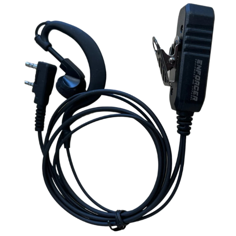 G-Shape Earpiece to suit Kenwood 3710X & Baofeng BF-888S