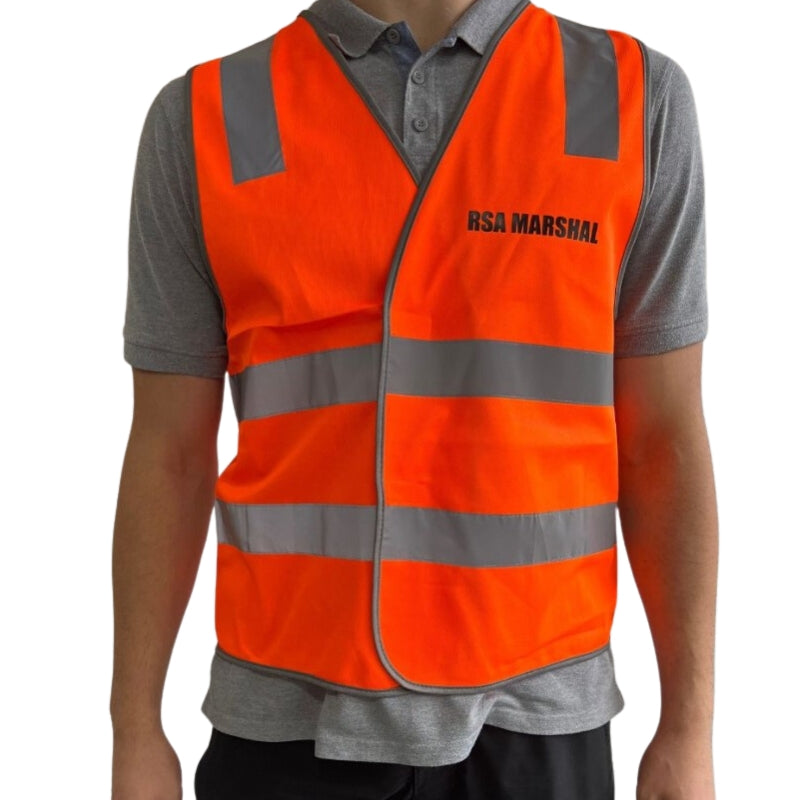 RSA Marshal Hi-Vis Safety Vest with Reflective Tape