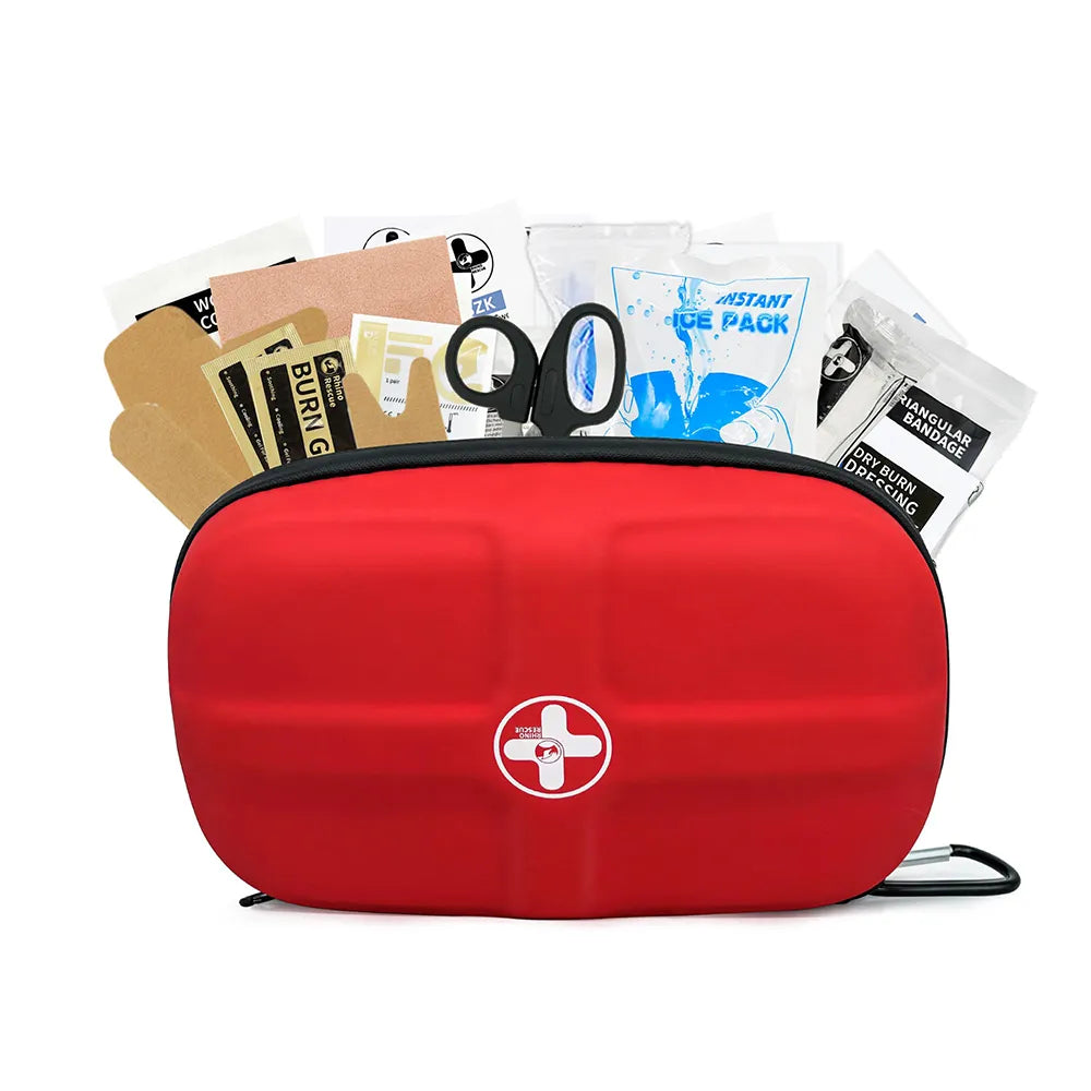 Compact Comprehensive First Aid Kit - Waterproof Case - 106 Items