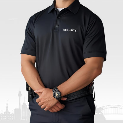 Secgear Black Security Polo - Embroidery Font