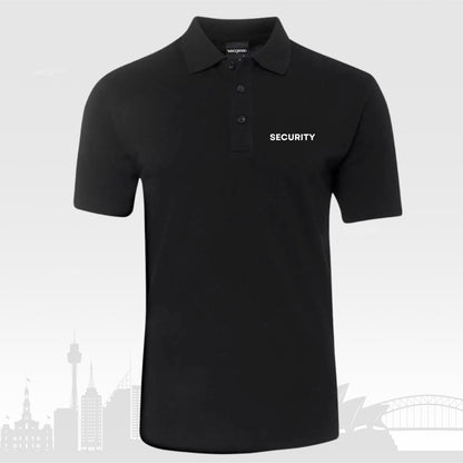 Secgear Black Security Polo - Embroidery Font