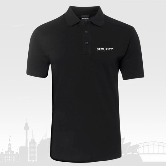 Secgear Black Security Polo - Embroidery Font