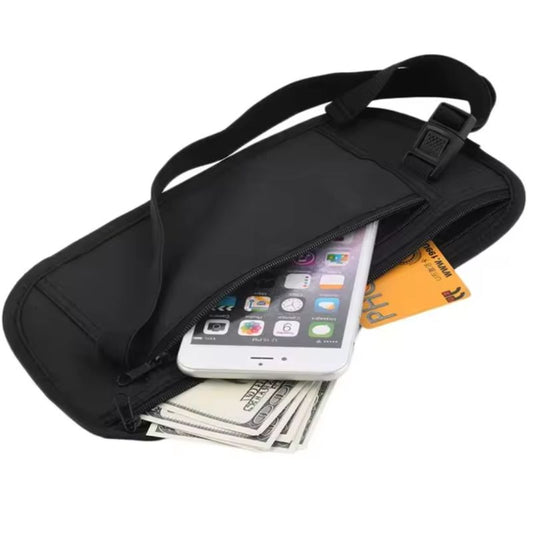 Hidden Travel Waist Pouch (Discreetly store your Passport, Physical Money or Important documents)