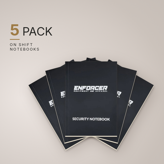Security Guard On Shift Notebook 5 Pack