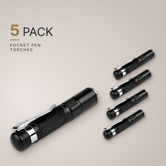 Pocket Pen Flashlight Torch 5 Pack